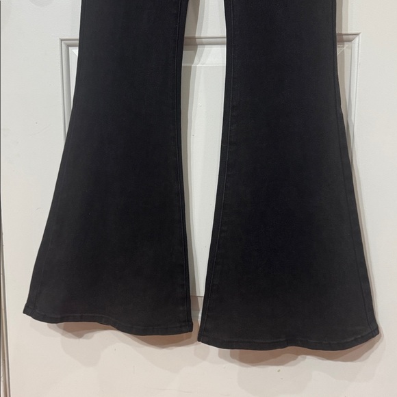 *NEW* SANDRINE ROSE BLACK RETRO SUPER FLARE JEAN 27 - Picture 5 of 9